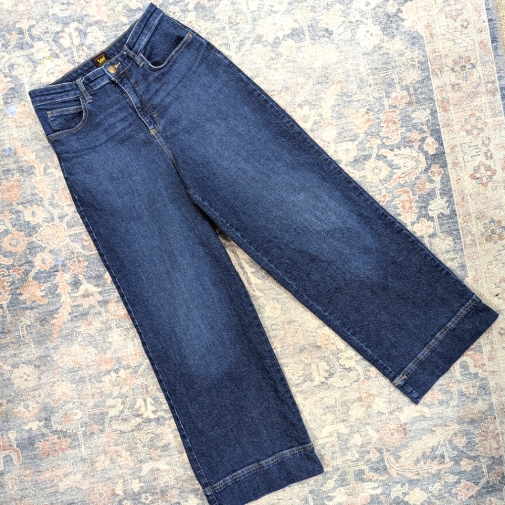 Lee Women's Wide Leg Jeans - Classic Blue - Picture 4 of 6